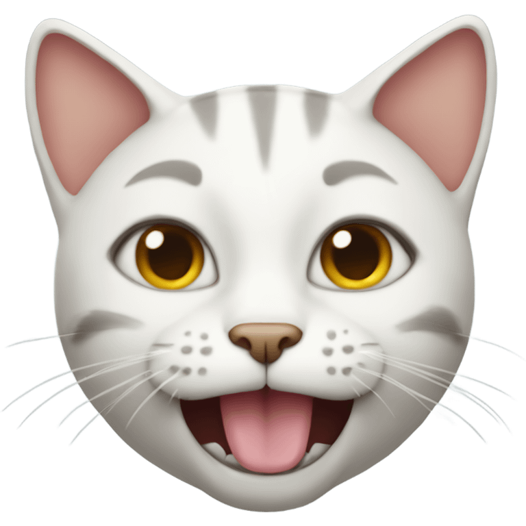 Cat mewing emoji