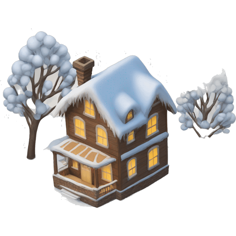 Christmas house emoji