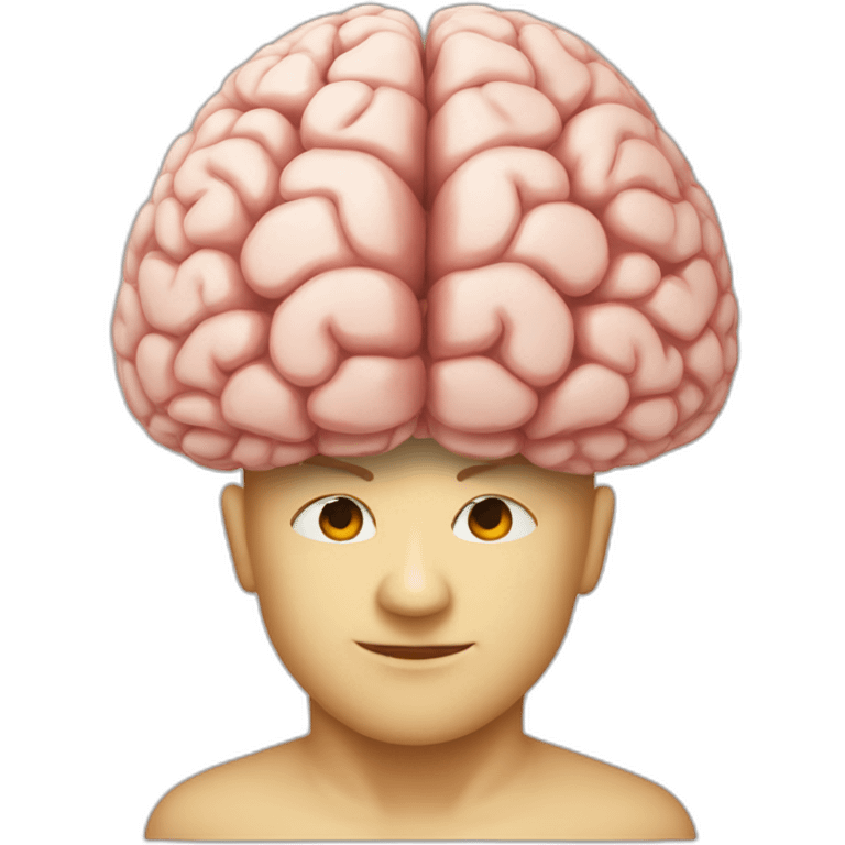 brain with five importante pojnt emoji