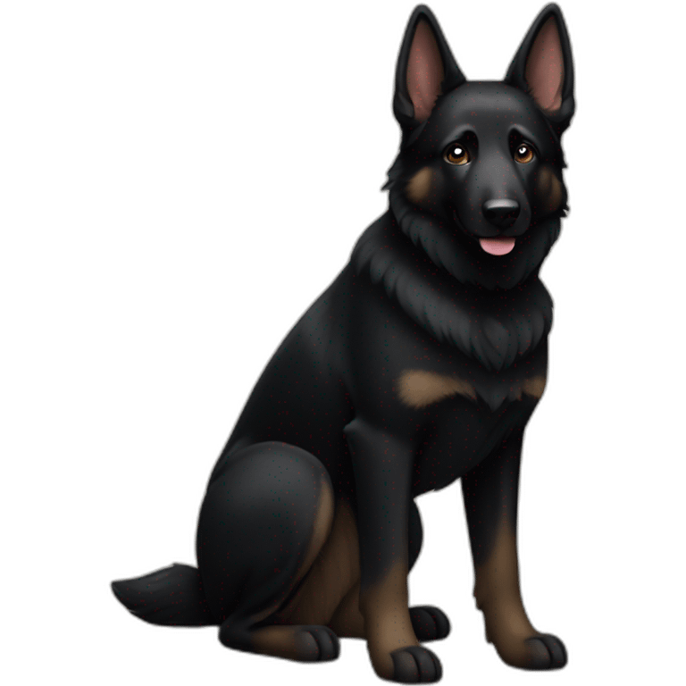 black german shepherd emoji