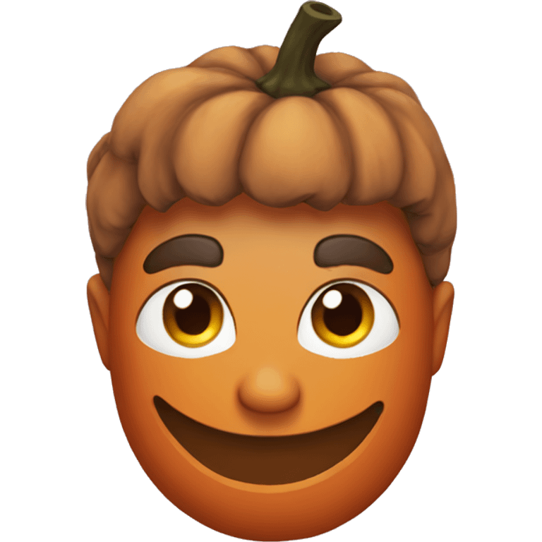 A Halloween pumpkin costume emoji