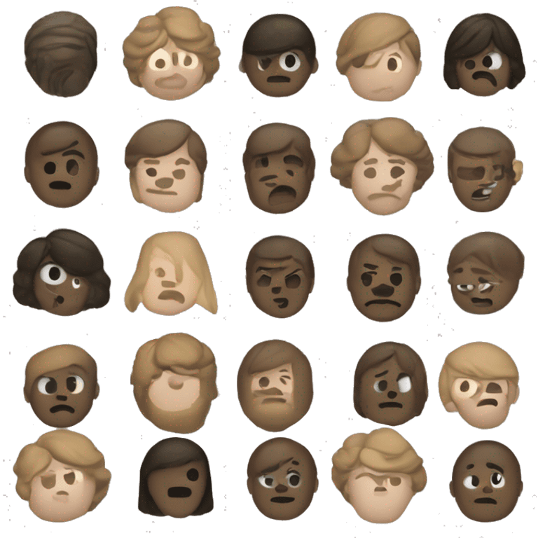 Бабл ти кофейного цвета с чёрными кружками emoji