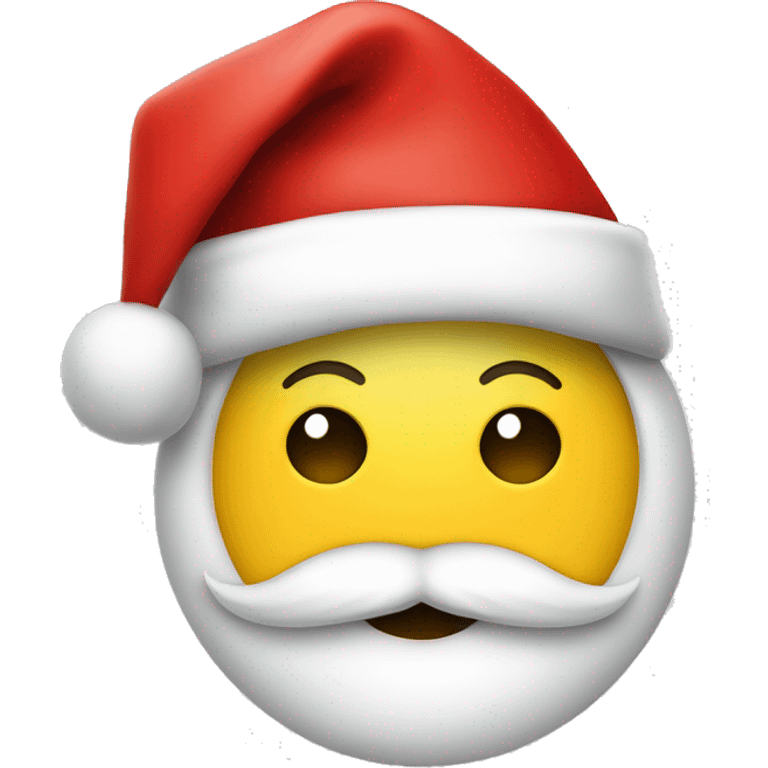 smiley face with santa ha emoji