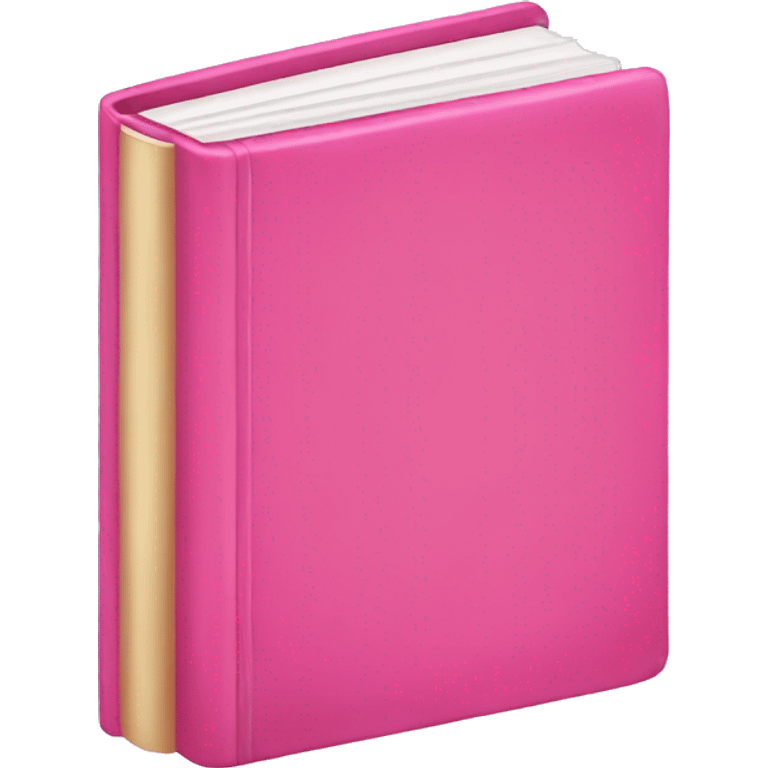 Pink book emoji