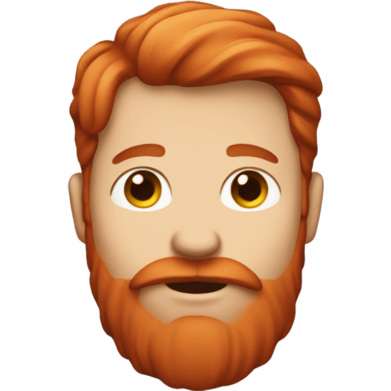 A man who is pregnant and also has red hair and beard  emoji