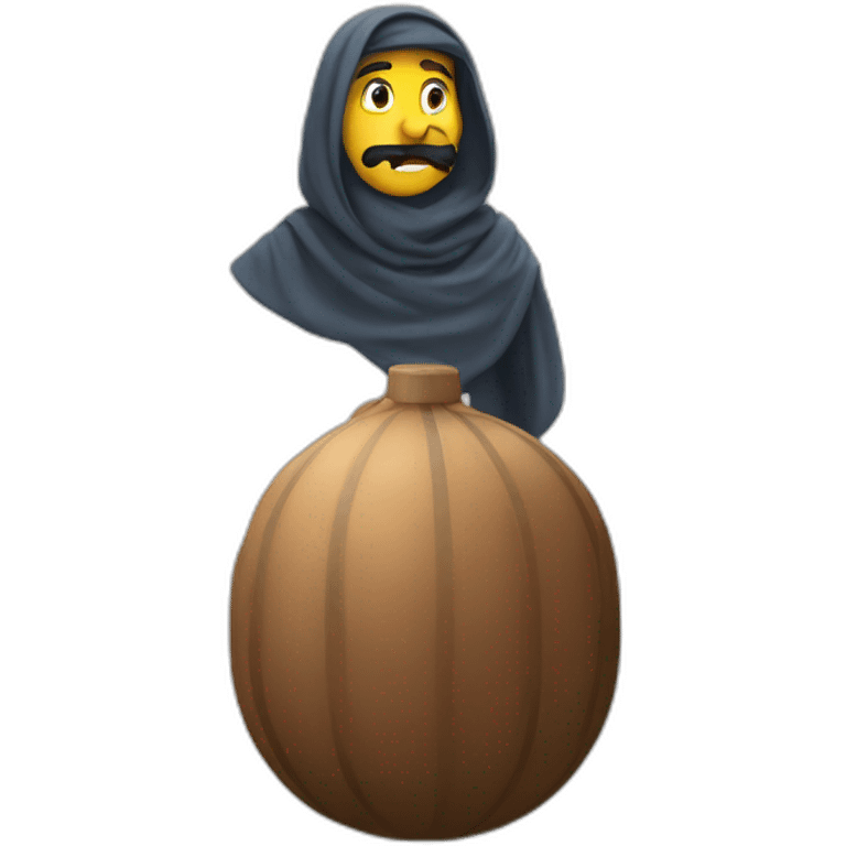 Arabe sur une bombe emoji