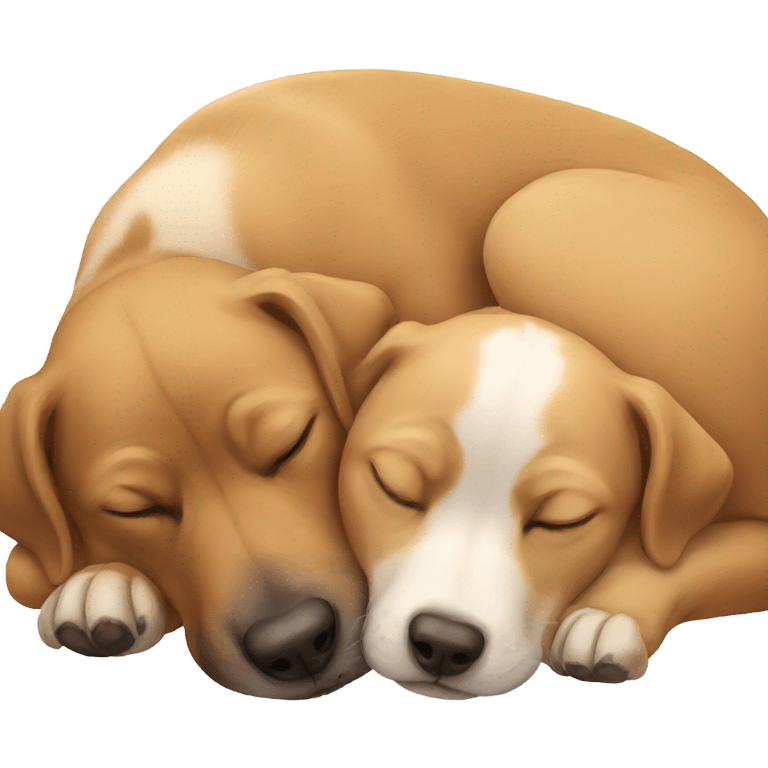 Two dogs sleeping  emoji