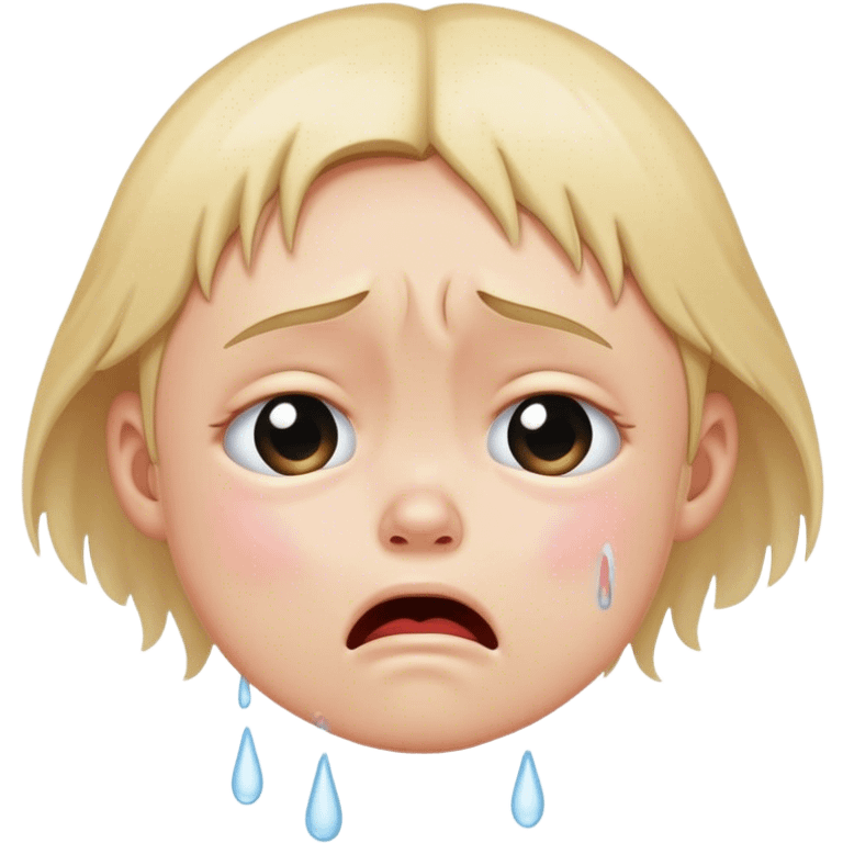 a crying child  emoji