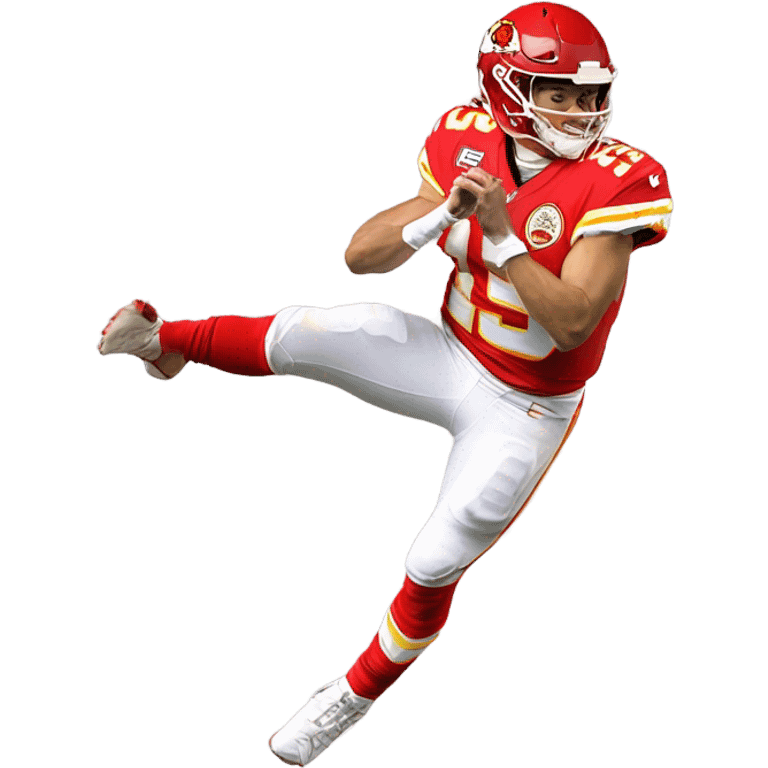 Patrick Mahomes falling emoji