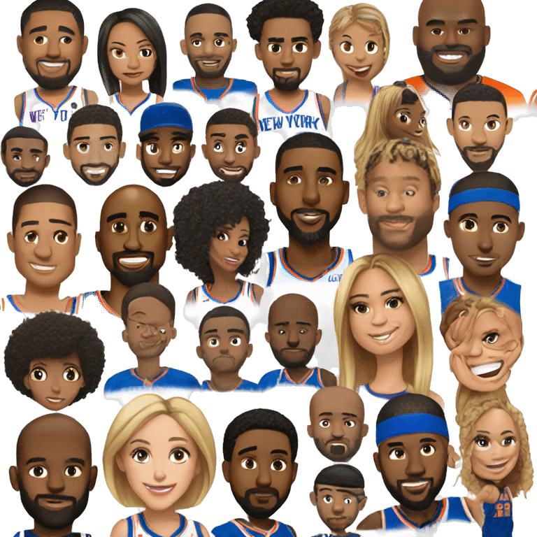 New York knicks lineup looks like family emojis  emoji