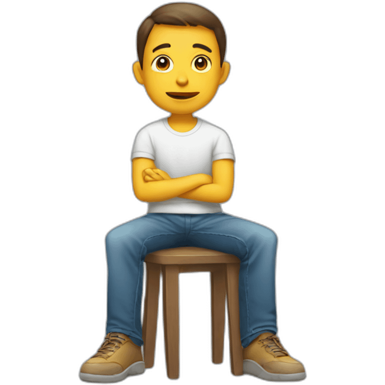 Child-sit-on-father-had emoji