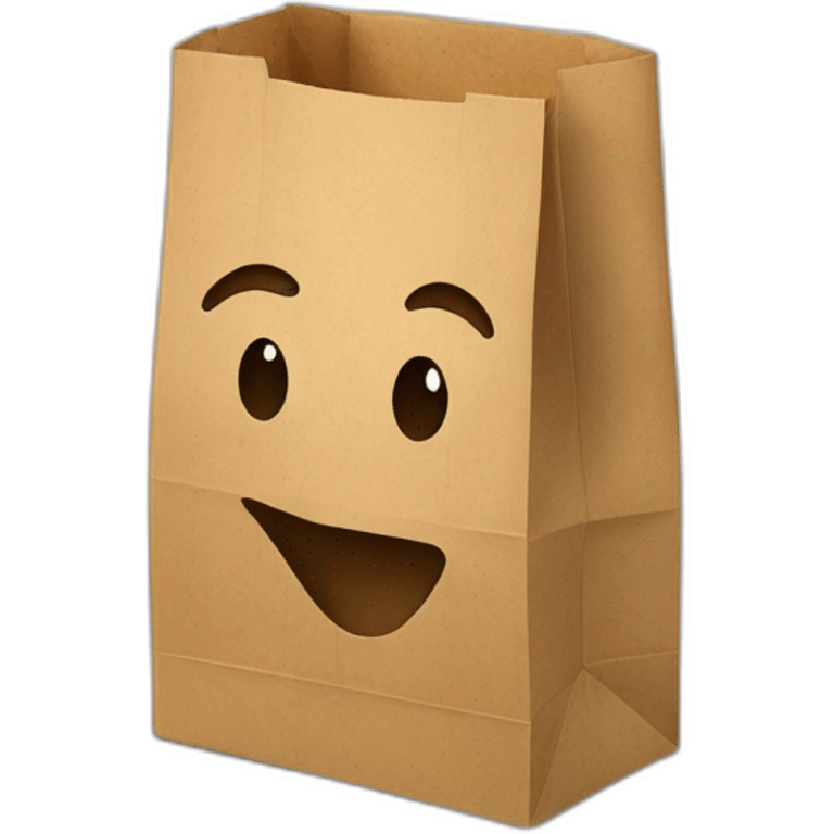 paper bag with the food peeking out emoji