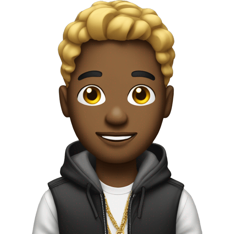 Handsome boy rapper emoji