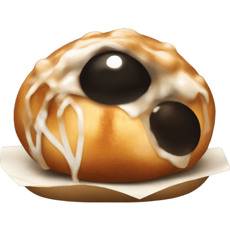 realistic takoyaki still life  emoji