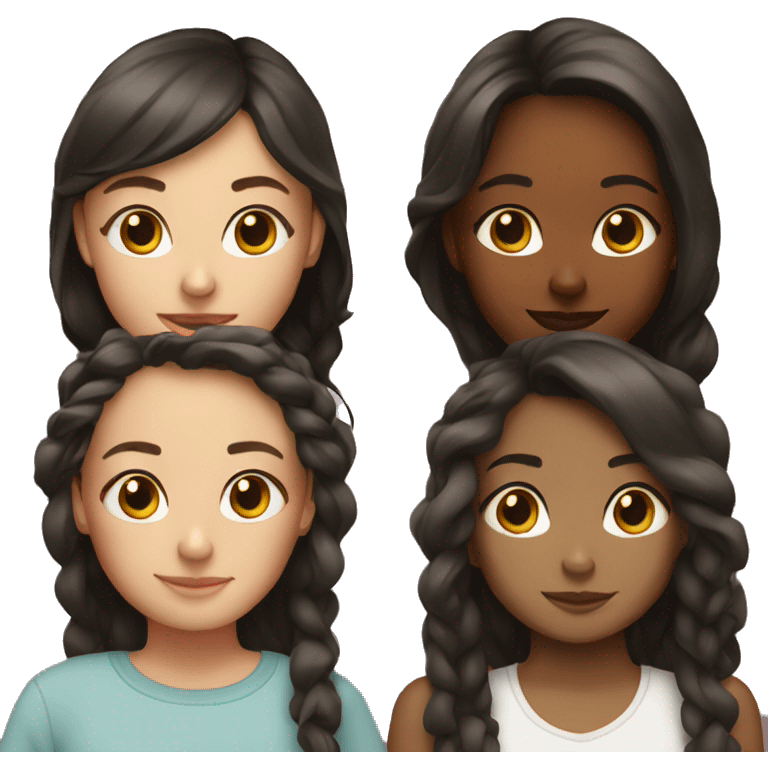 My girls side by side emoji