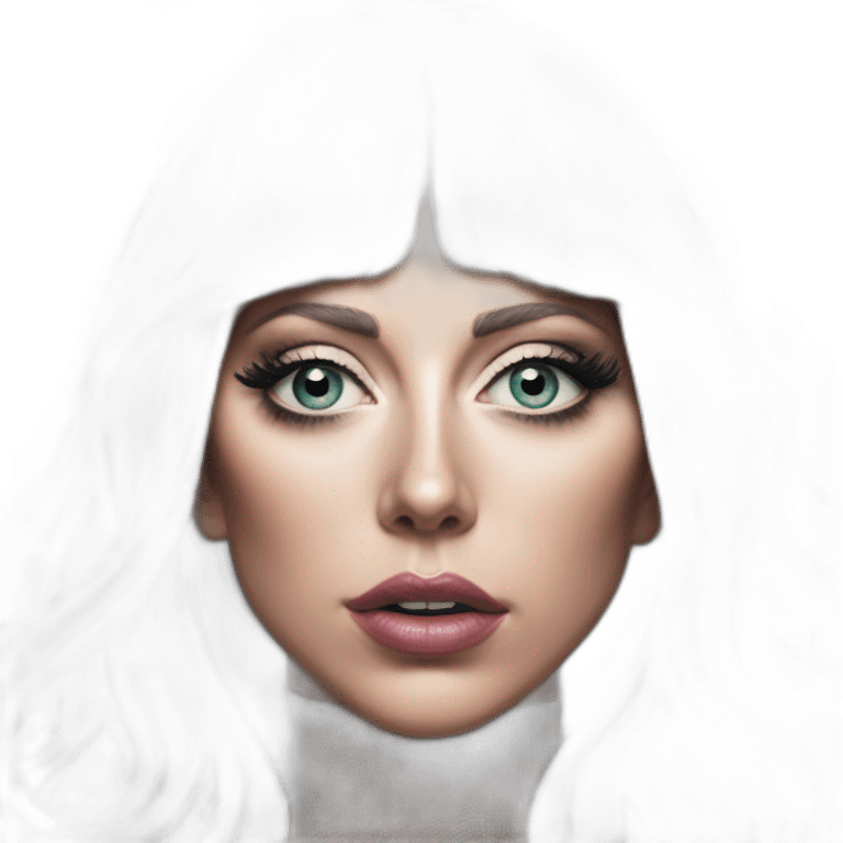 Lady gaga in her chromatica album artwork emoji