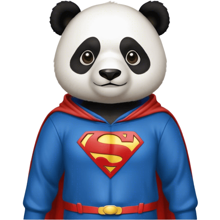 Panda superman hoodie emoji