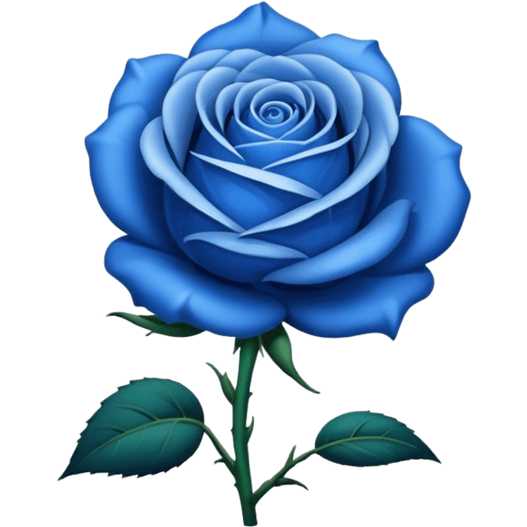 Blue rose emoji