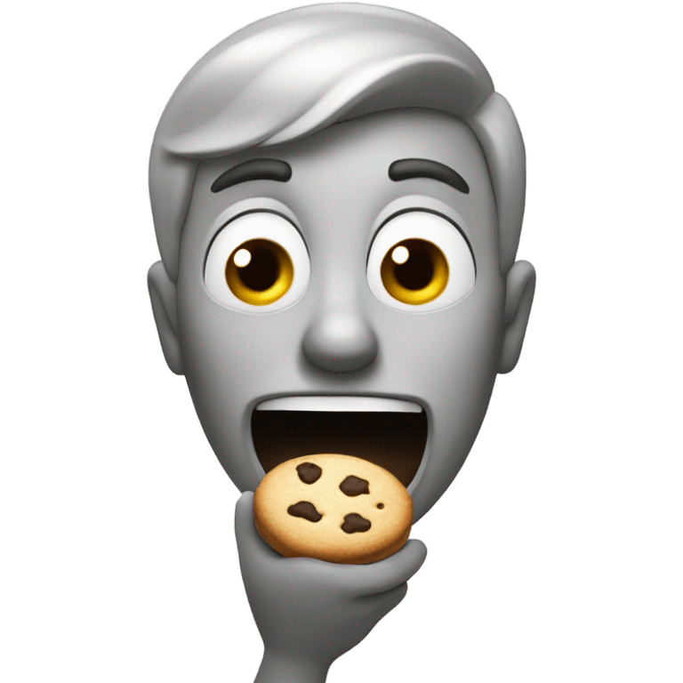 Charley eating a cookie emoji