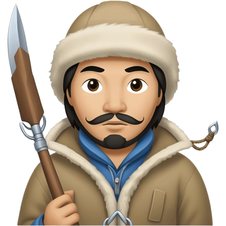 Inuit fisherman with harpoon emoji