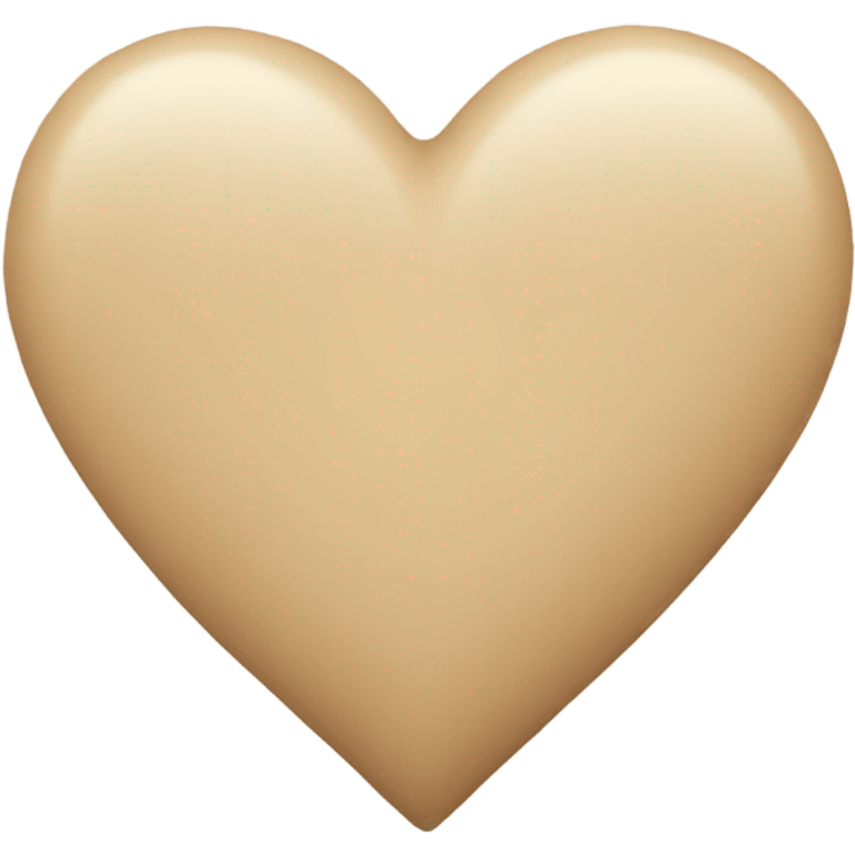 Beige heart emoji