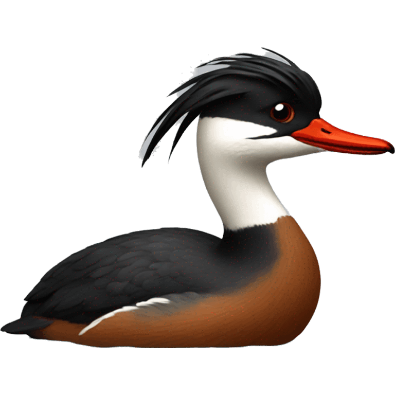 Slavonian grebe emoji