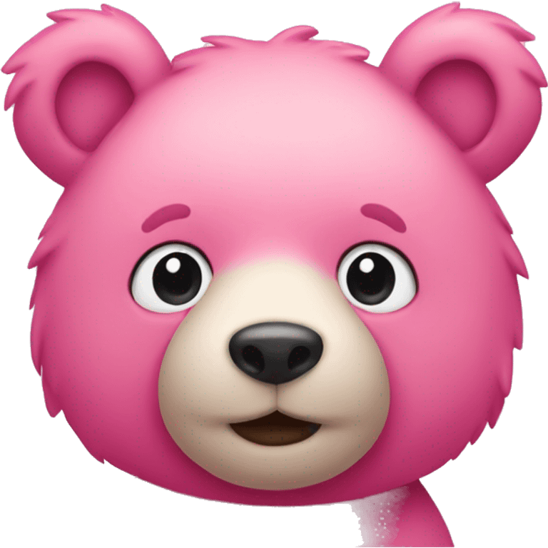 Pink bear  emoji