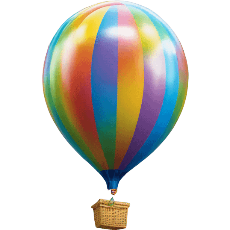 Ballon with letters of “about time “ emoji