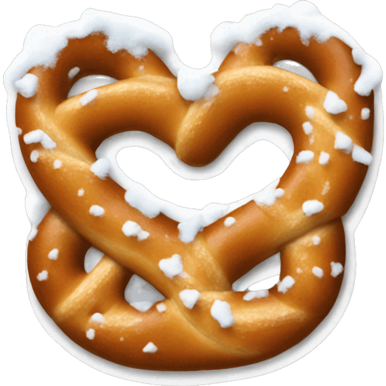 Winter pretzel emoji