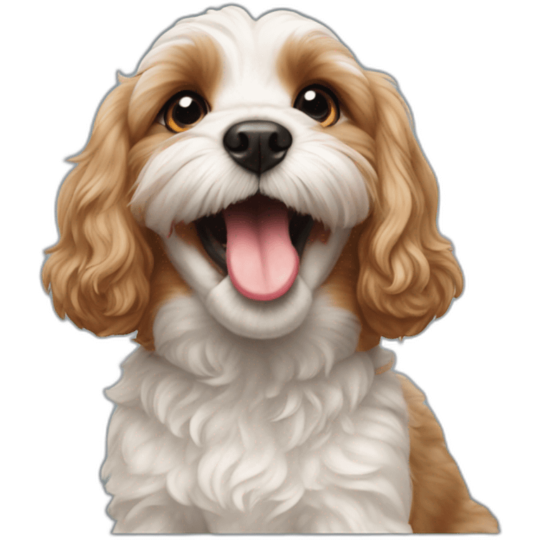 cavoodle tongue out emoji