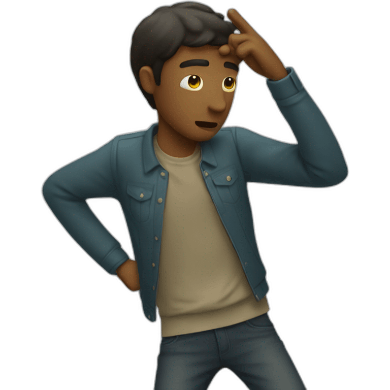 homme qui dab emoji