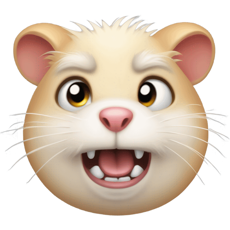 An angry hamster emoji