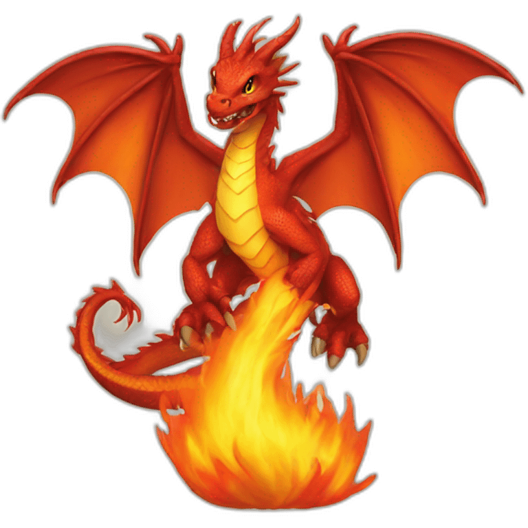 Fire dragon emoji