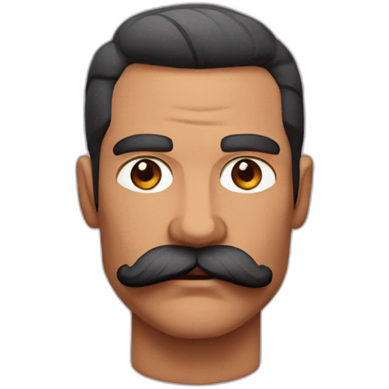 Muscle mustache expressive Cuban man emoji