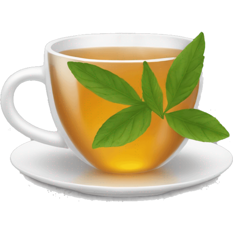 a cup of herbal tea after the massage emoji