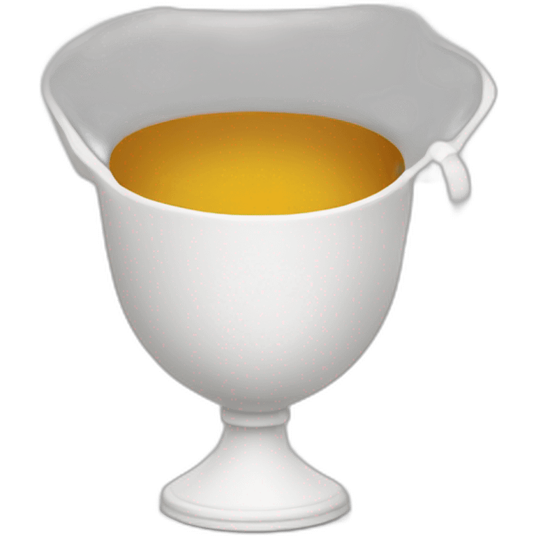 royal empty Christian cup for the winner with a cross emoji