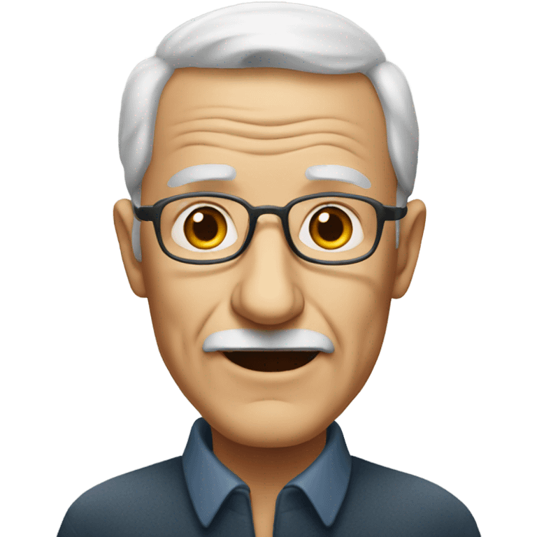 portrait of an elderly man emoji