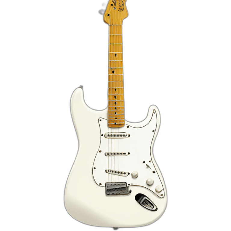 White Fender Stratocaster emoji