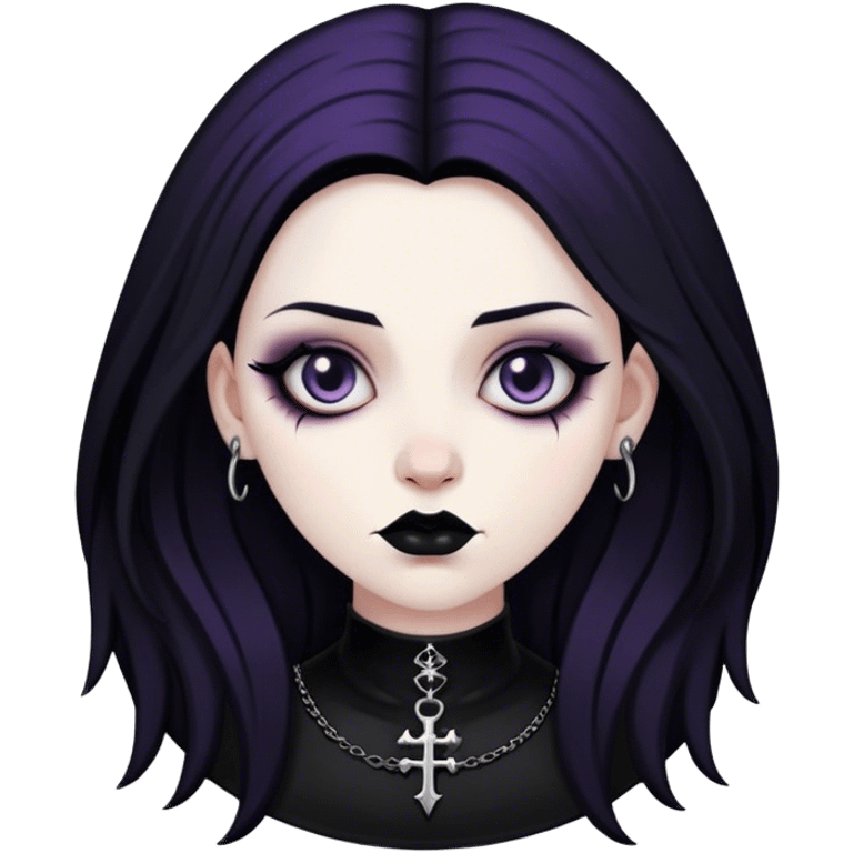 goth woman emoji