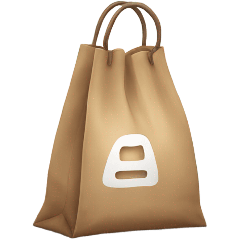 A bag with white  emoji