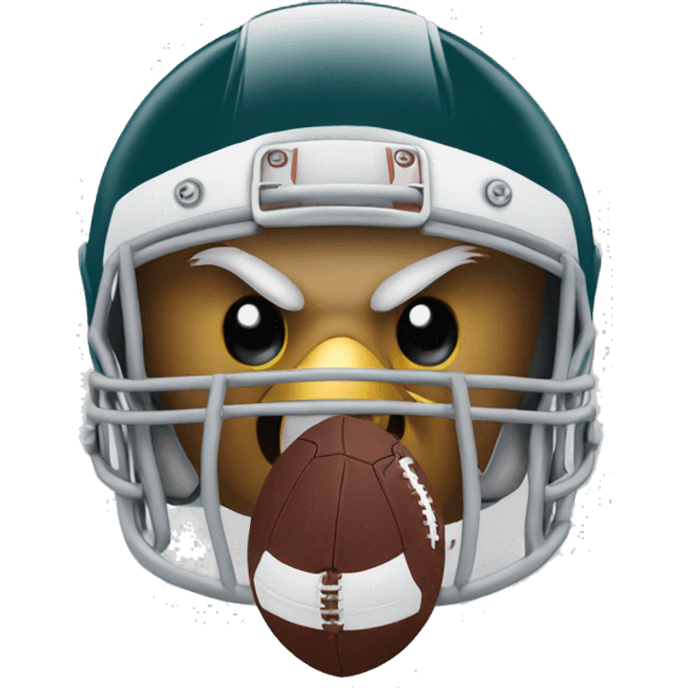 Eagle with a football helmet emoji