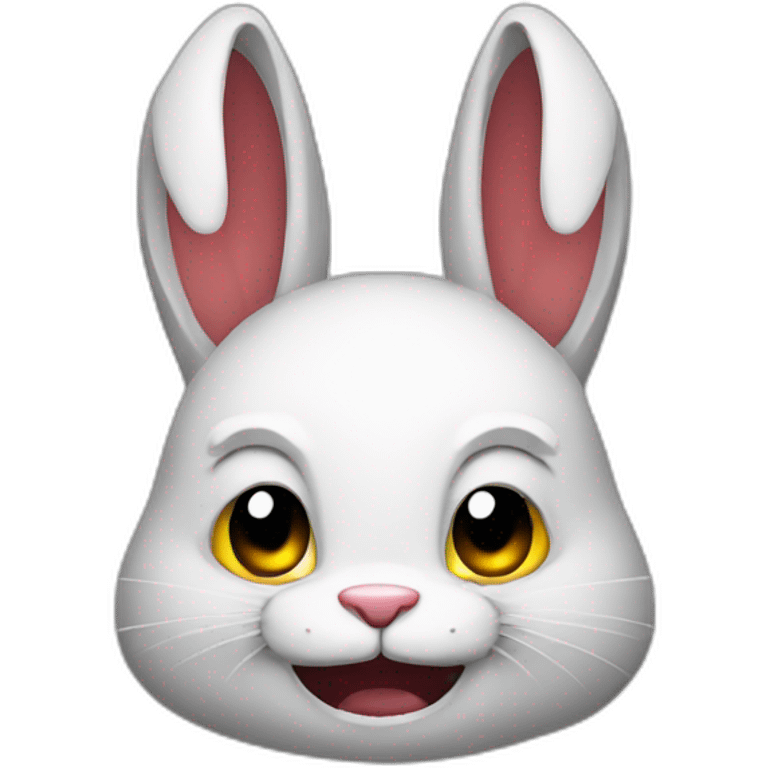 Evil rabbit emoji