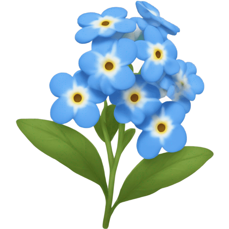 Forget me not flower emoji