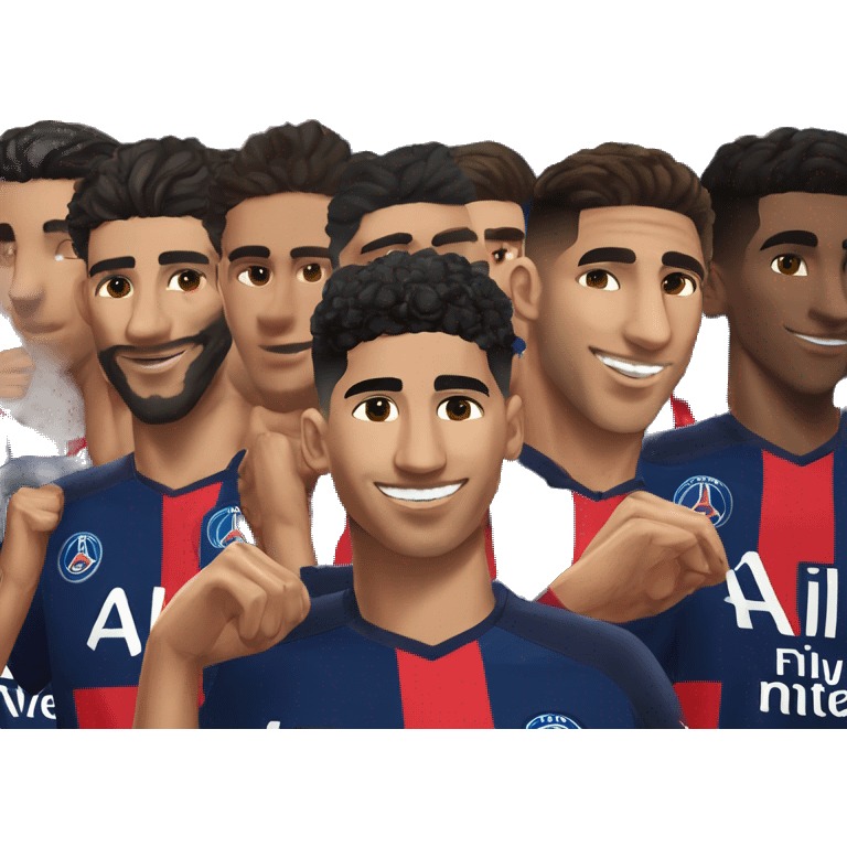 Achraf Hakimi sous le maillot du PSG emoji