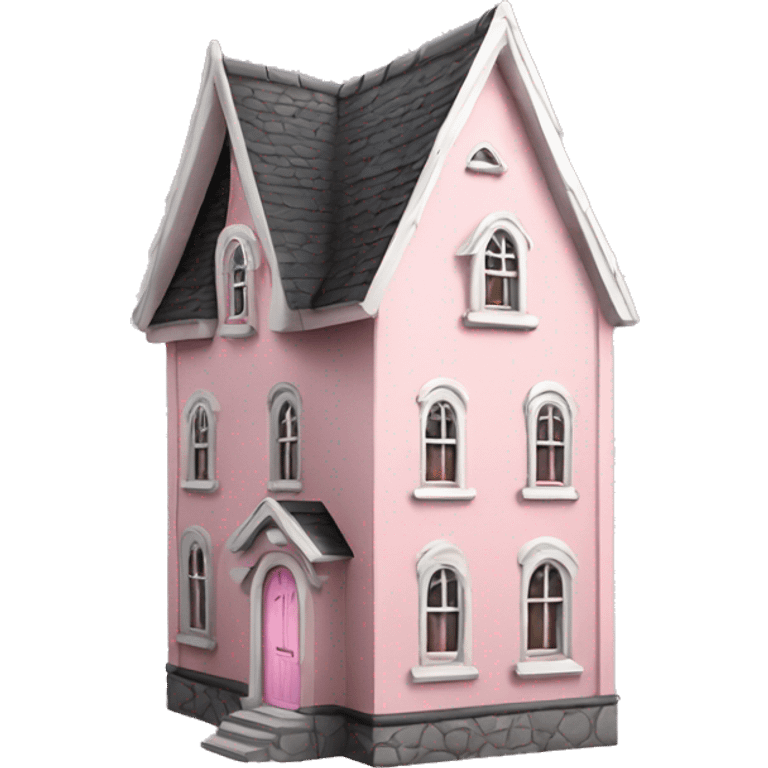 light pink gothic house  emoji