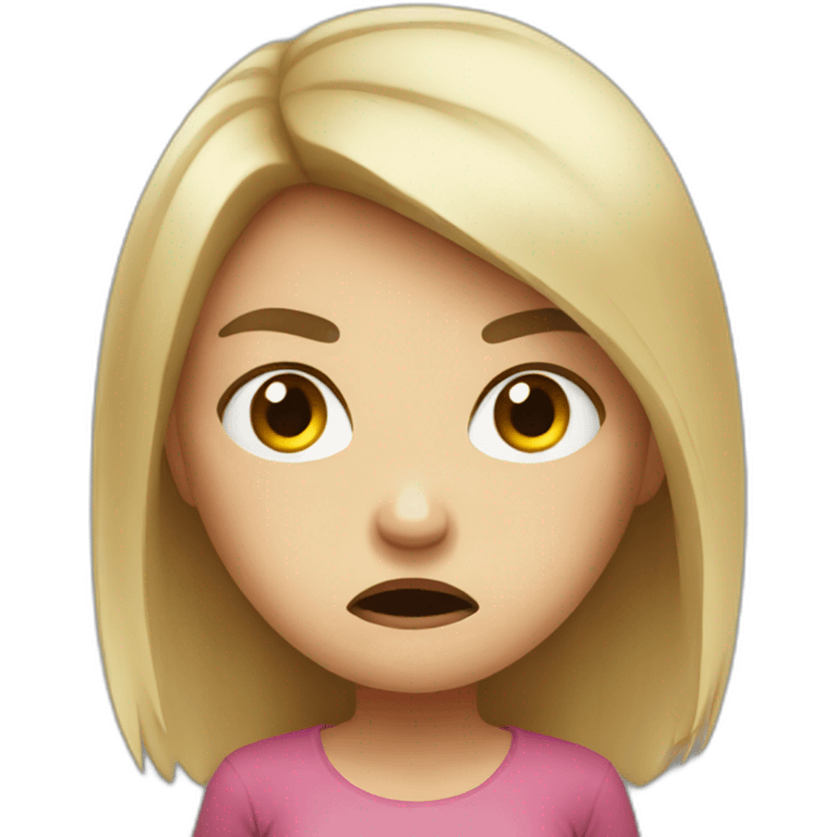 angry girl emoji