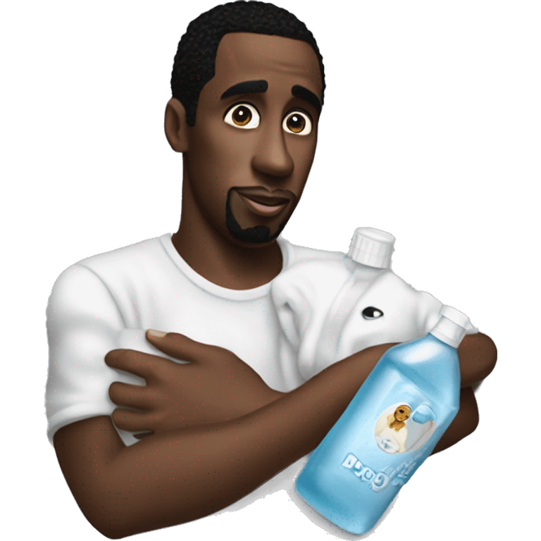 p diddy holding baby oil emoji