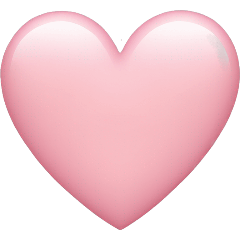 Light pink heart emoji