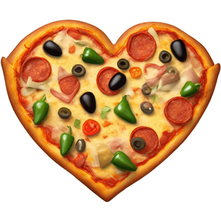 Pizza heart emoji