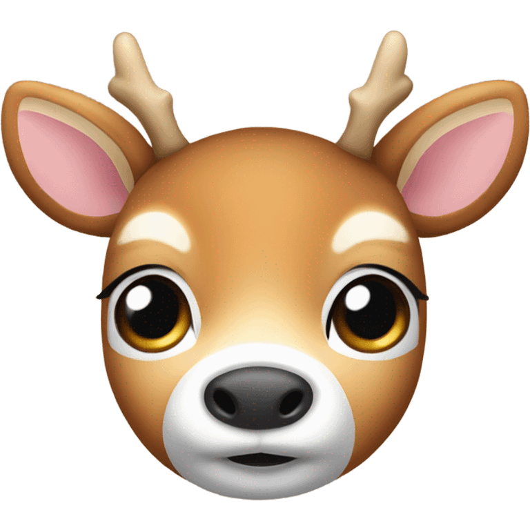 Cute deer face  emoji